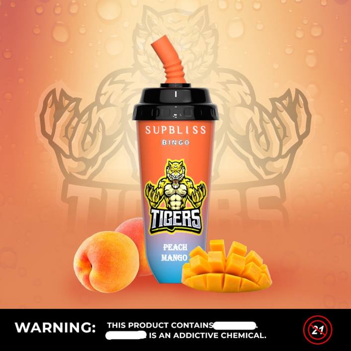 RandM Tornado Schweiz | RandM Supbliss Bingo 00P2263 8000 Vape-Pod-Gerät 1 Stk Pfirsich-Mango